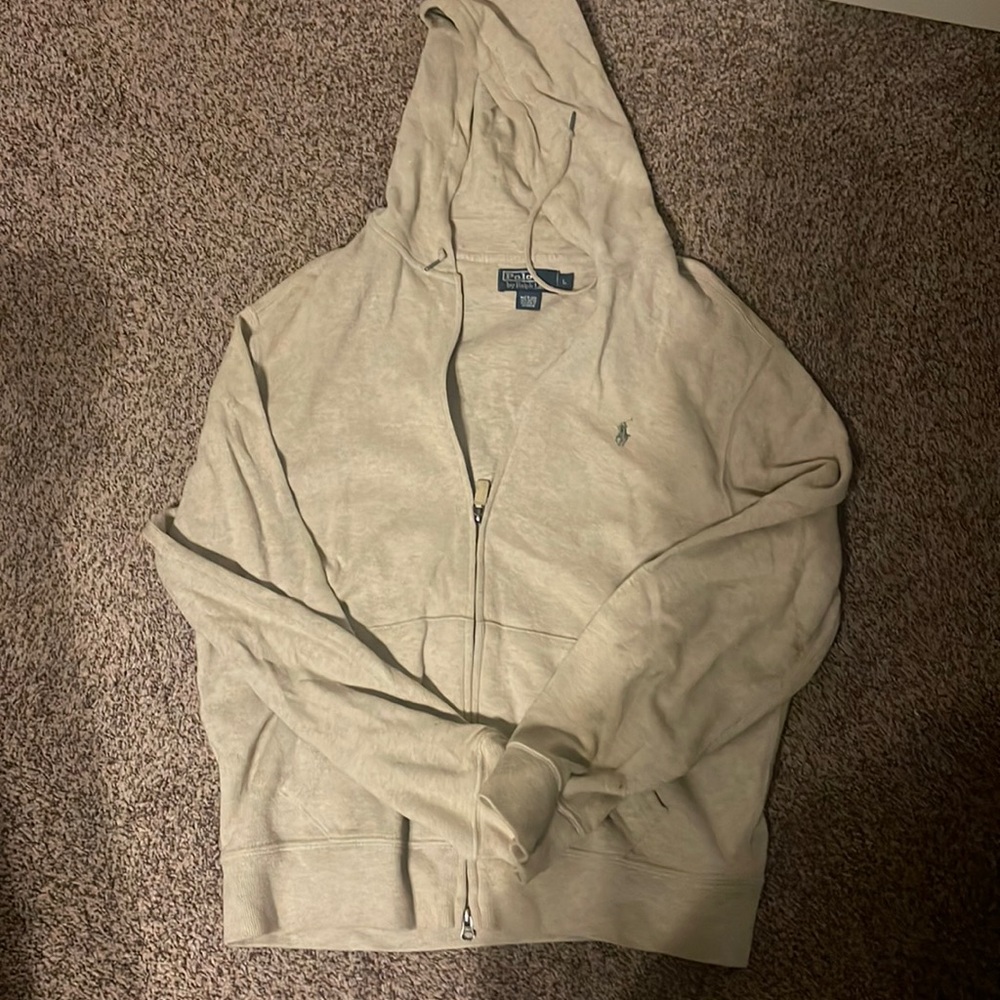 Polo zip up sweater